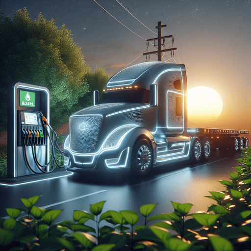 Masa Depan Transportasi: Truk Menggunakan Bahan Bakar Biodiesel yang Ramah Emisi